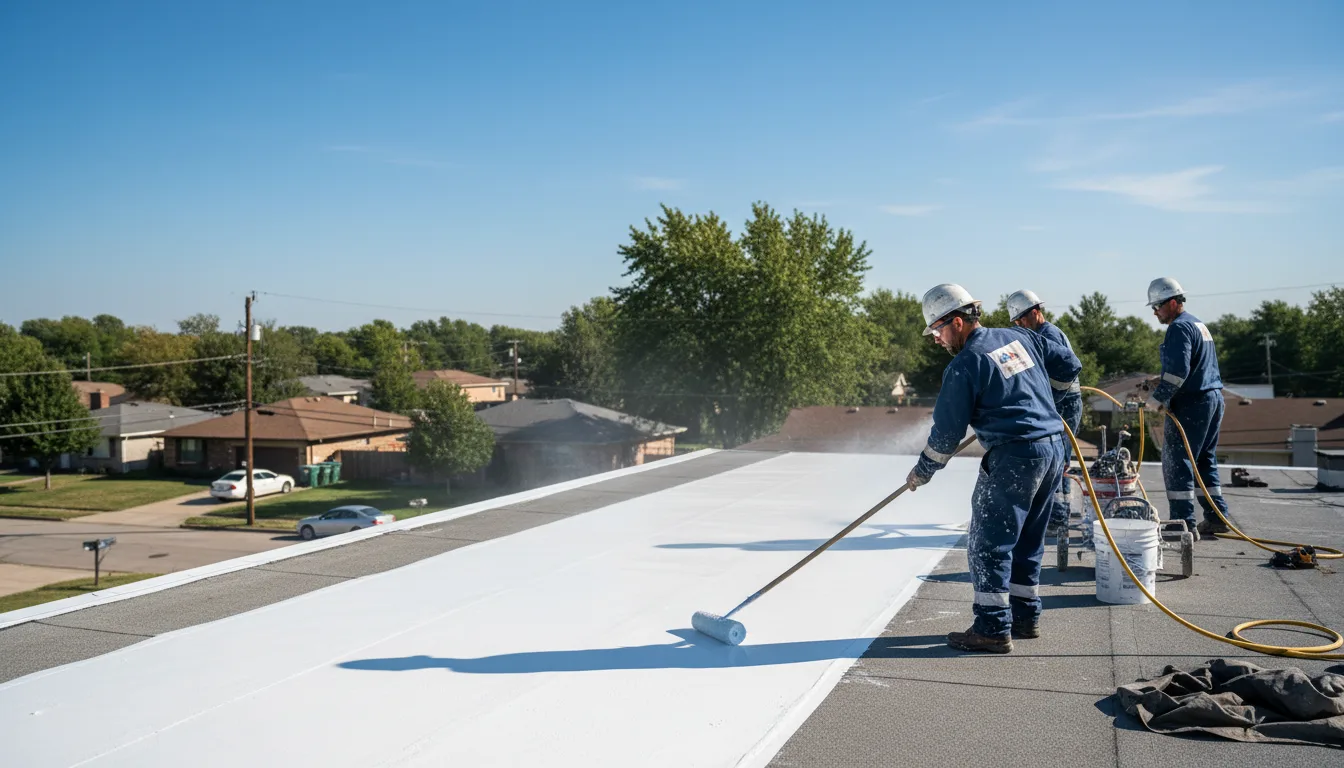 Commercial roof coating in South Bloomingville, OH near me